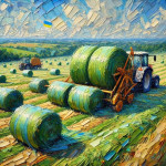 Заготівля силосу в рулонах